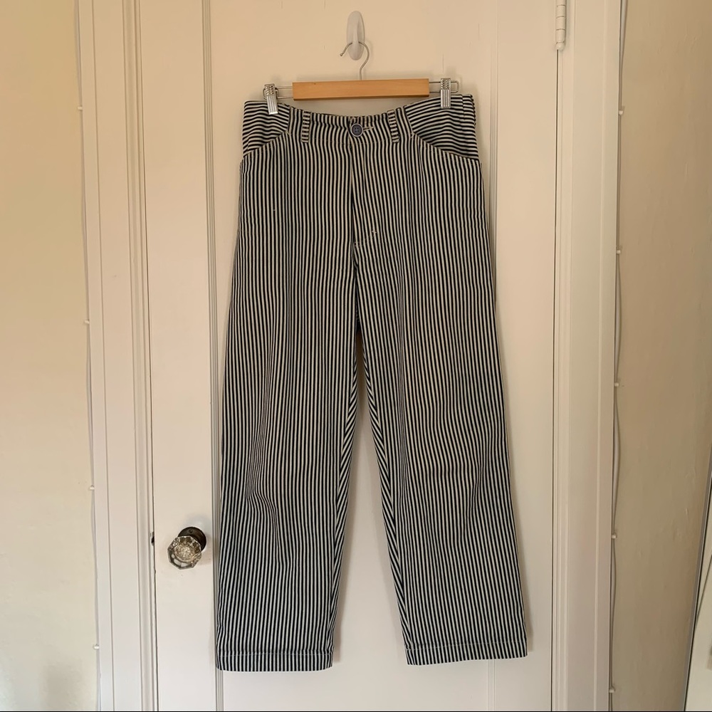 Gravel & Gold Painter Pants in Conductor Stripe